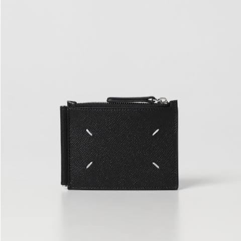 新品 maison margiela money clip leather wallet |