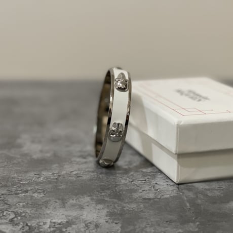 新品 alexander mcqueen 2021ss silver bangle