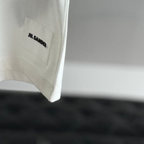 新品 jilsander + logo tops white M