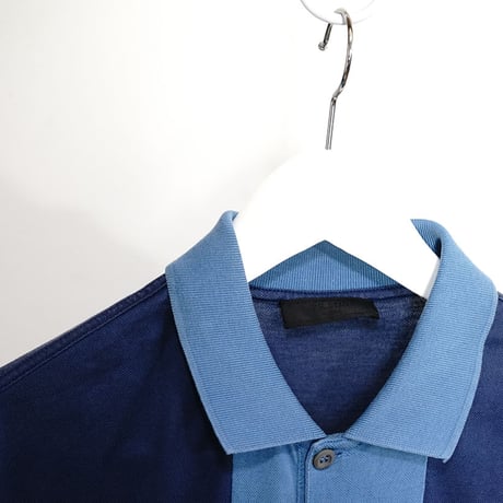 prada polo shirt blue