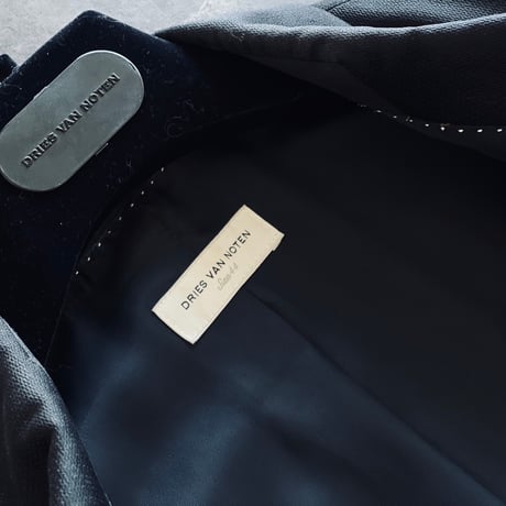 dries van noten shawl collar silk tuxedo jacket