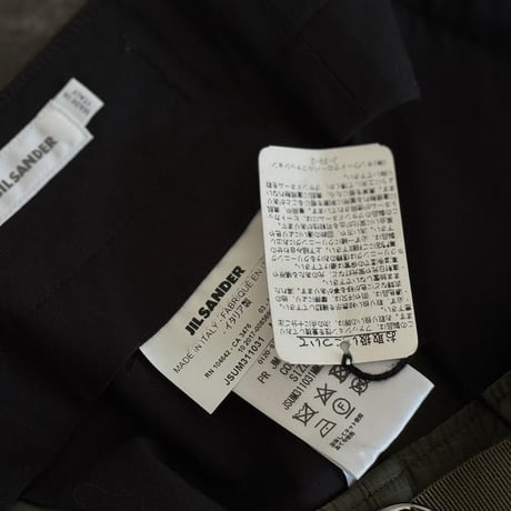 新品 jilsander side belt nylon shorts 50