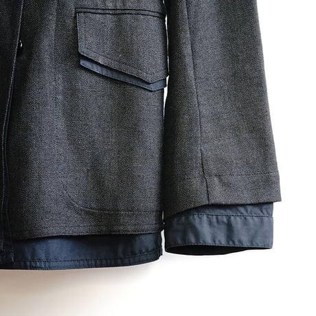 未使用  yves saint laurent rive gauche silk  layered jacket