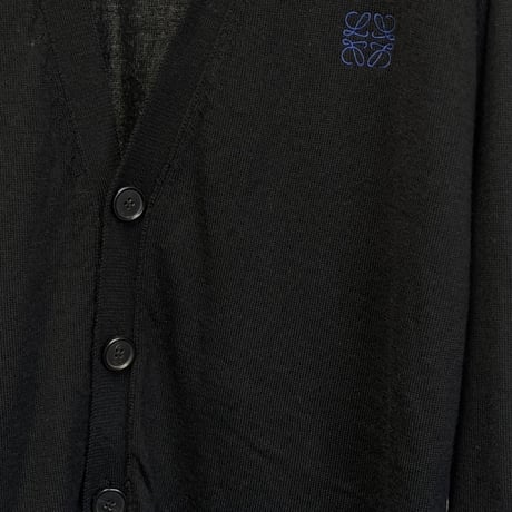 【国内正規】loewe anagram black cardigan L