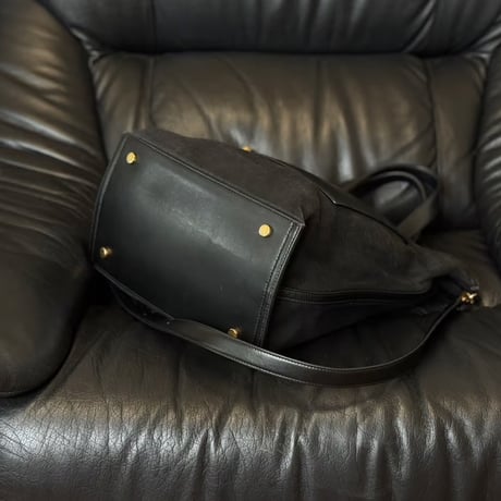 jilsander leather logo shoulder bag