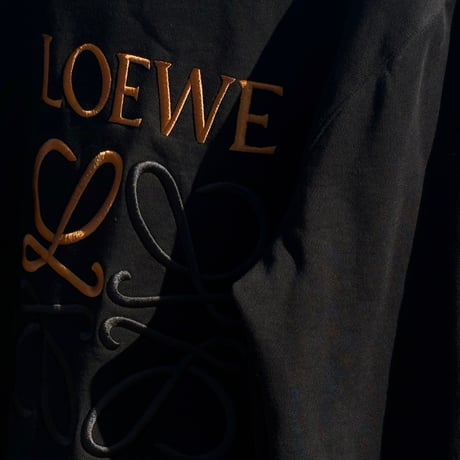 loewe over size anagram logo hoodie