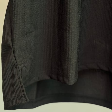 factory sample pleats oversize tops black