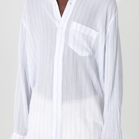 新品 our legacy 2023 stripe semi sheer over size shirt 48