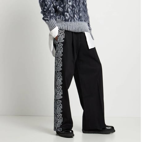 新品 federico cina flare full length trousers 52