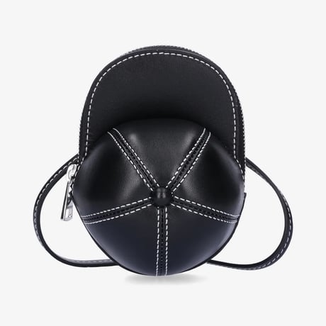 新品 jw anderson leather cap bag black