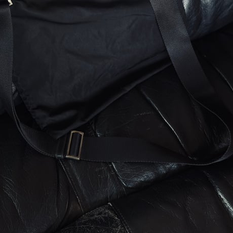 prada nylon logo shoulder bag black #5