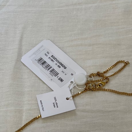 新品 mm6 maison margiela 2019aw necklace gold