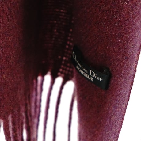 Christian Dior bordeaux muffler