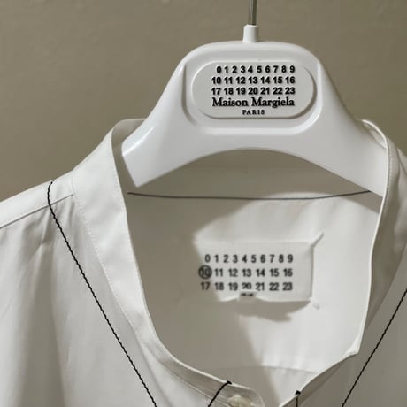 新品 maison margiela 2020ss stitch collar long shirt 41