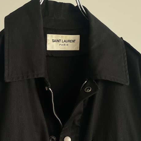 saint laurent paris 2016ss linen spring coat