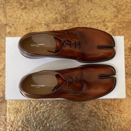 新品 maison margiela 2020aw tabi leather shose 42