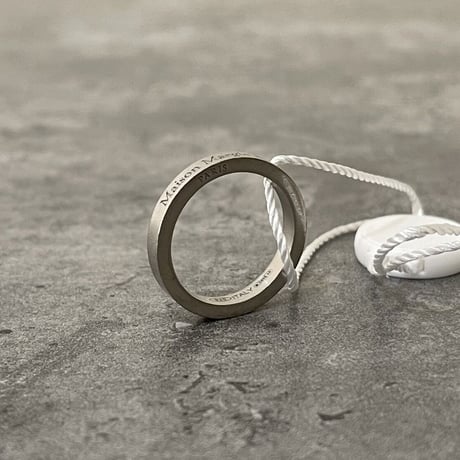 新品 maison margiela 2022aw silver logo ring ring 12号