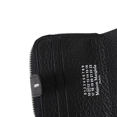新品 maison margiela leather wallet black