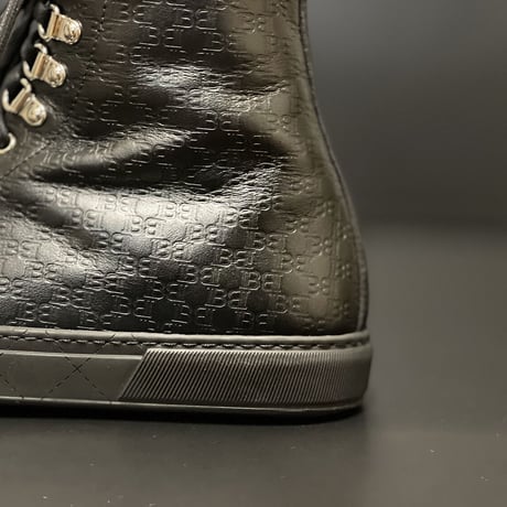 新品 balmain monogram leather boots 43