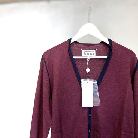 新品 maison margiela 2019aw cardigan bordeaux s