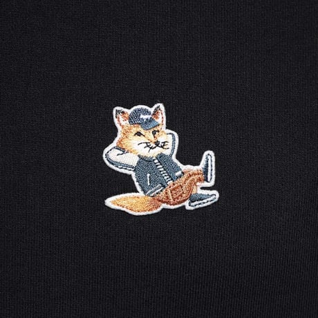新品 maison kitsune 2023ss fox sweat black