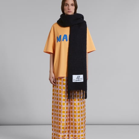 新品 marni alpaca muffler black