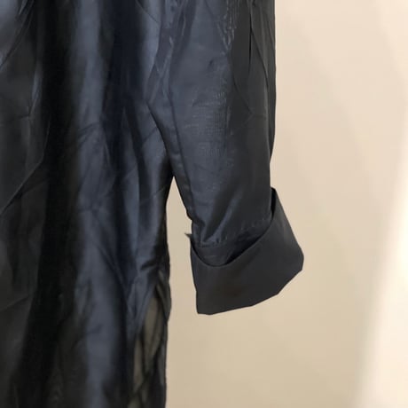 新品 2019ss jilsander silk long shirt black 40