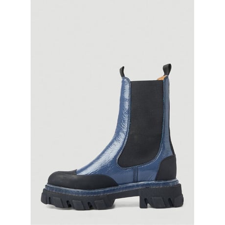 新品 ganni 2023ss leather side gore boots 41