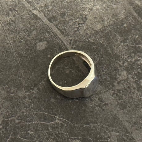 factory sample sterling silver 925 signet "oval" 14号