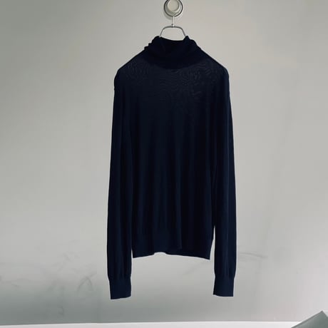 dries van noten turtleneck silk rayon knit