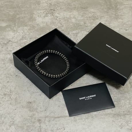 新品 saint laurnt 2021aw silver bracelet