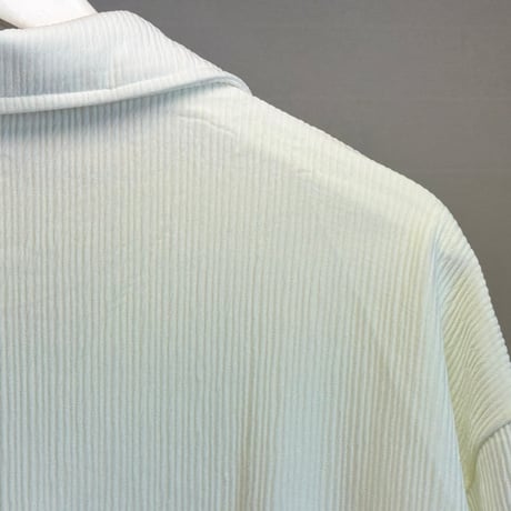 factory sample pleats oversize shirt white
