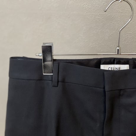 新品 celine wool gabardine flare trousers
