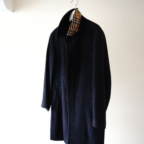 BURBERRY cashmere wool coat  navy