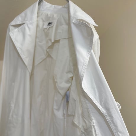 新品 mm6 maison margiela "白衣” motif coat