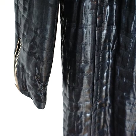 Yves Saint Laurent rive gauche  fake leather coat