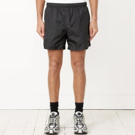 新品 our legacy nylon tech shorts black