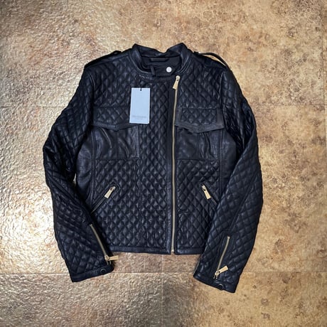 新品 trussardi 2021aw leather jacket