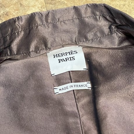 新品 hermes silk jacket