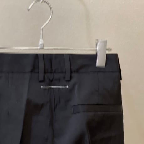 新品 mm6 maison margiela 2020aw nylon blcak trousers
