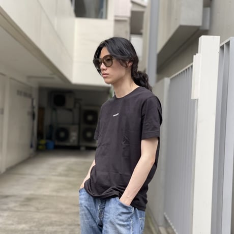 新品 calven klein 2022ss organic cotton tops black M