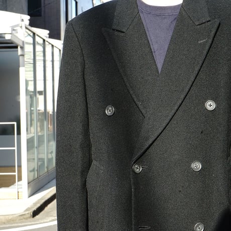 vintage cashmere wool double chesterfield coat