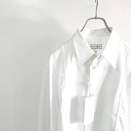 新品 maison margiela 2019ss tack dress shirt white 44