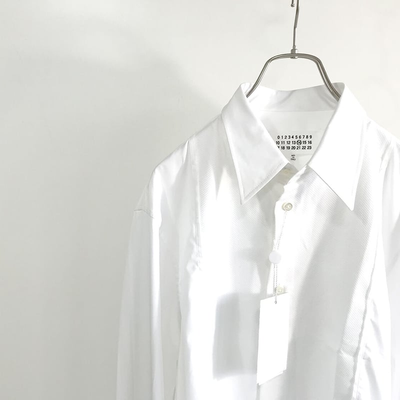 新品 maison margiela 2019ss tack dress shirt whit