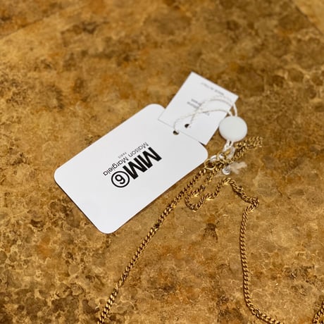 新品 mm6 maison margiela 2019aw necklace gold
