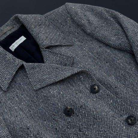 driesvannoten tweed double coat