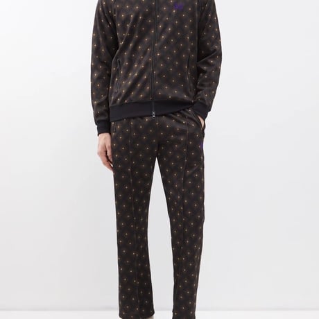 新品 needles 2022aw jacquard track pants black S