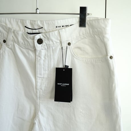 新品 saint laurent  crash repair skinny denim