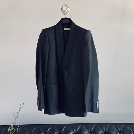 dries van noten shawl collar silk tuxedo jacket
