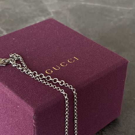 gucci interlocking G silver necklace